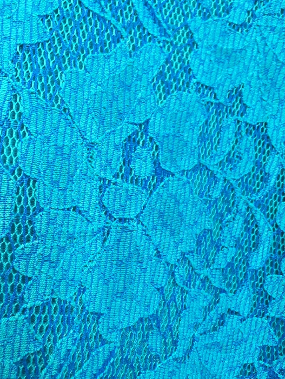 Nwot Calvin Klein Turquoise Lace Mesh Sleeveless Fit & Flare Knee Length Dress - Picture 7 of 16